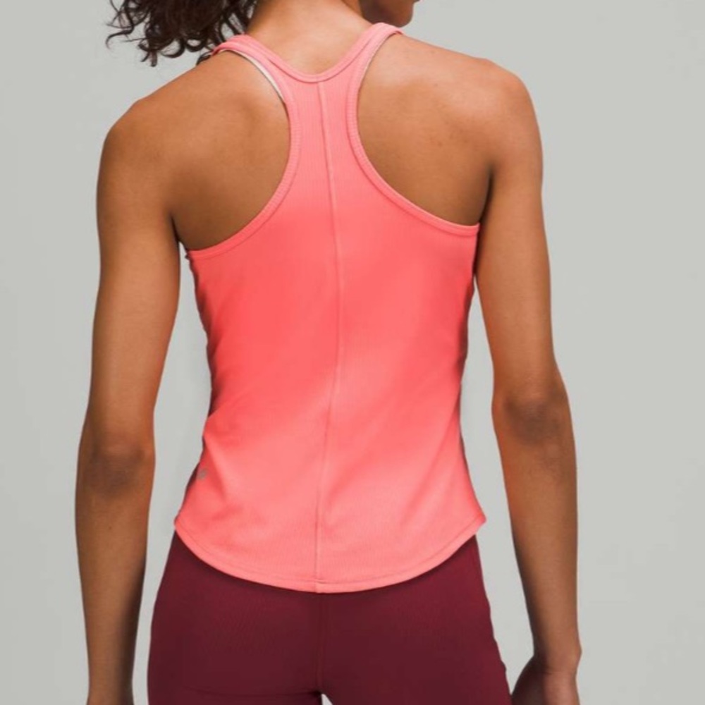 Lululemon Base Pace Ribbed Tank Top in Raspberry Cream - Picture 4 of 8